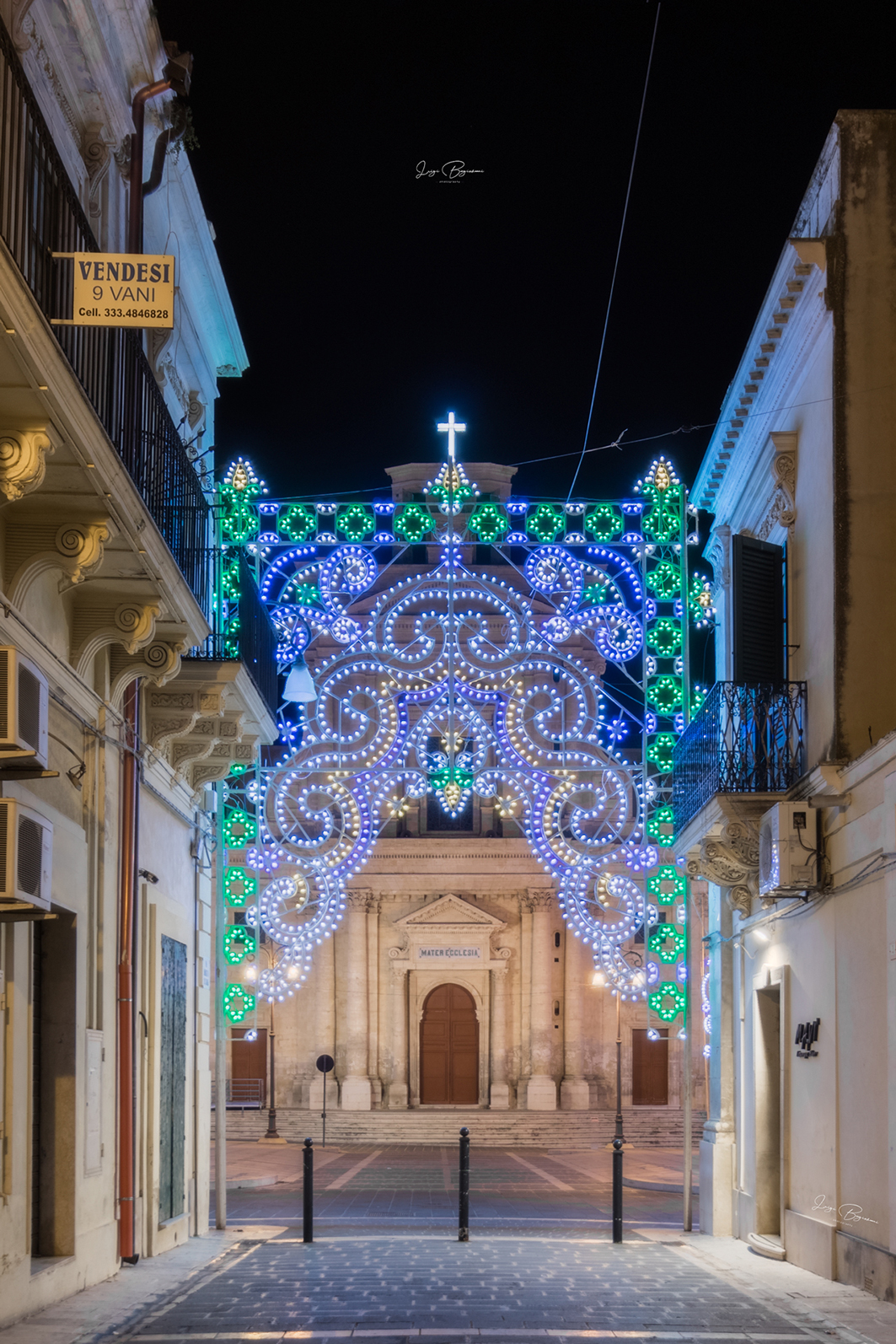 Luminarie di San Giuseppe in Corso Savoia a Rosolini...