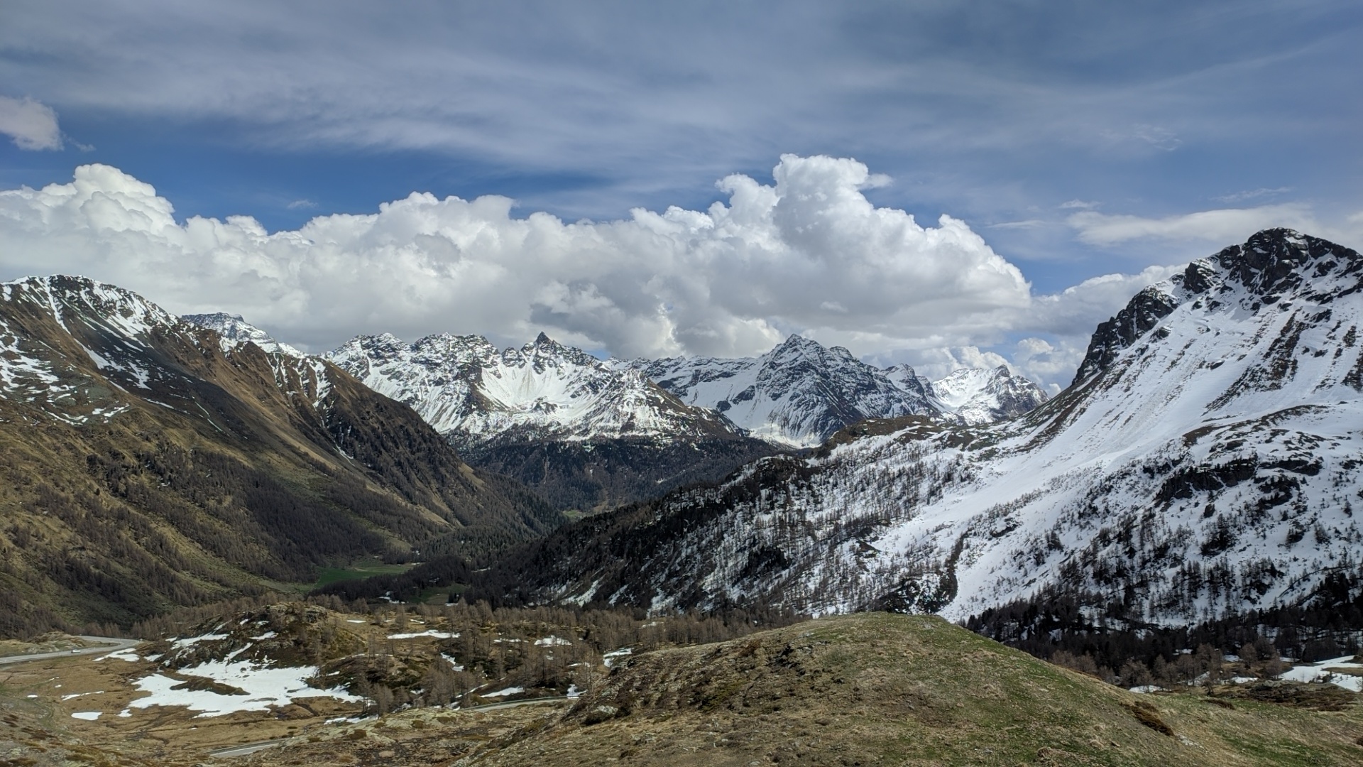 from the top of Bernina...