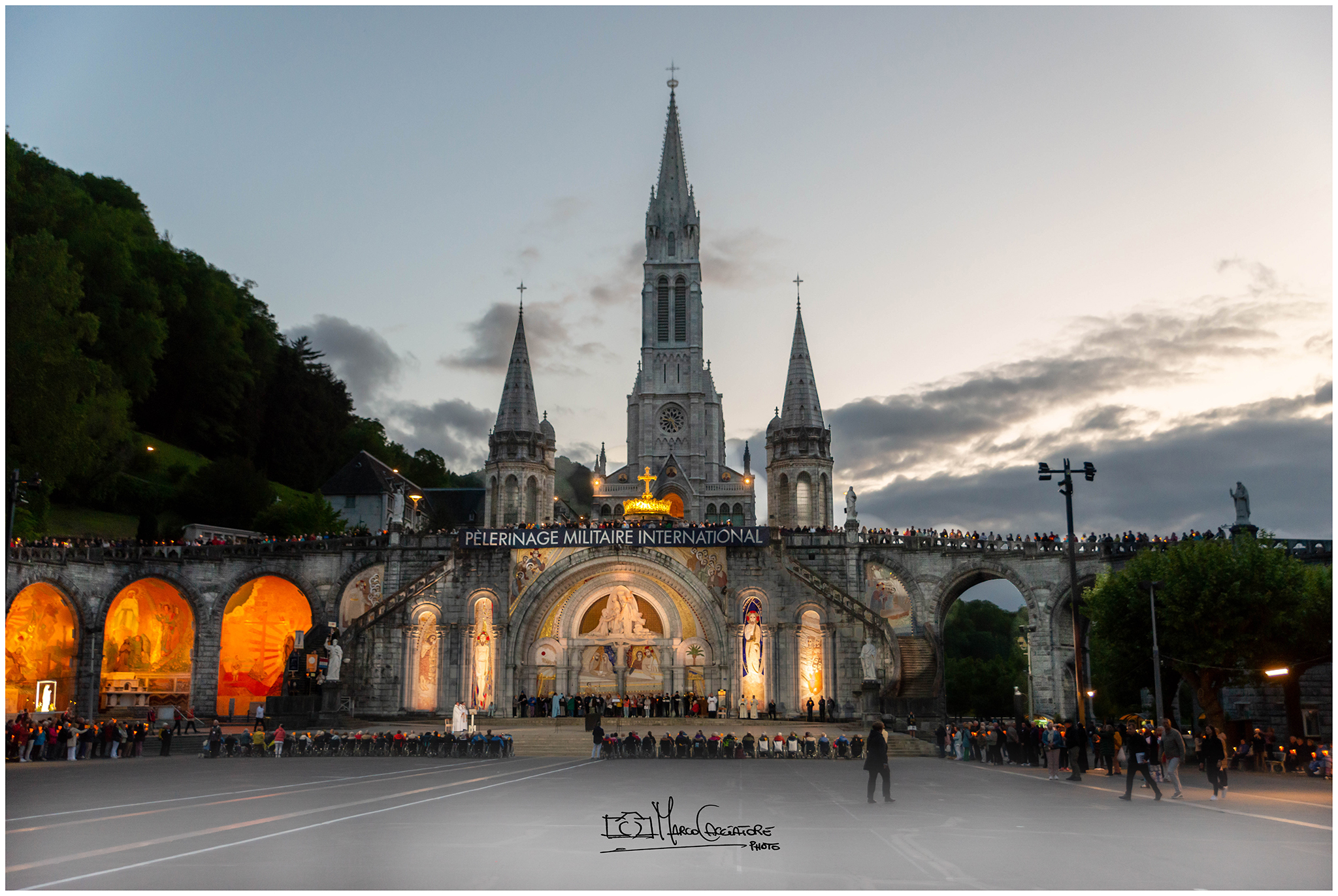Lourdes torchlight procession ...