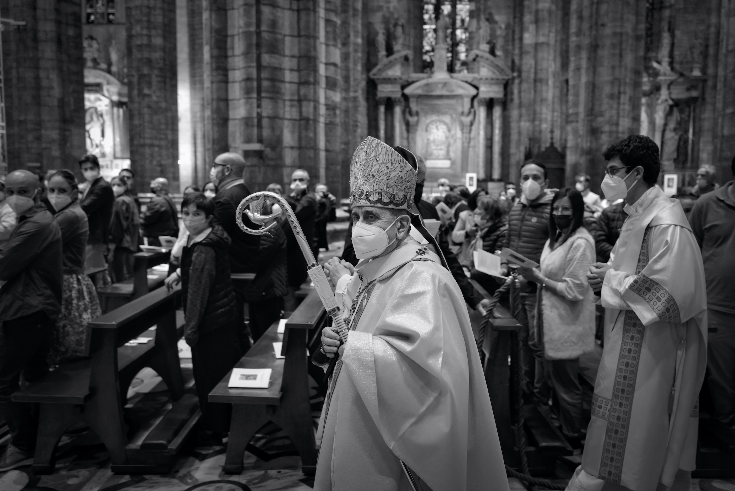 Archbishop of Milan in Duomo...