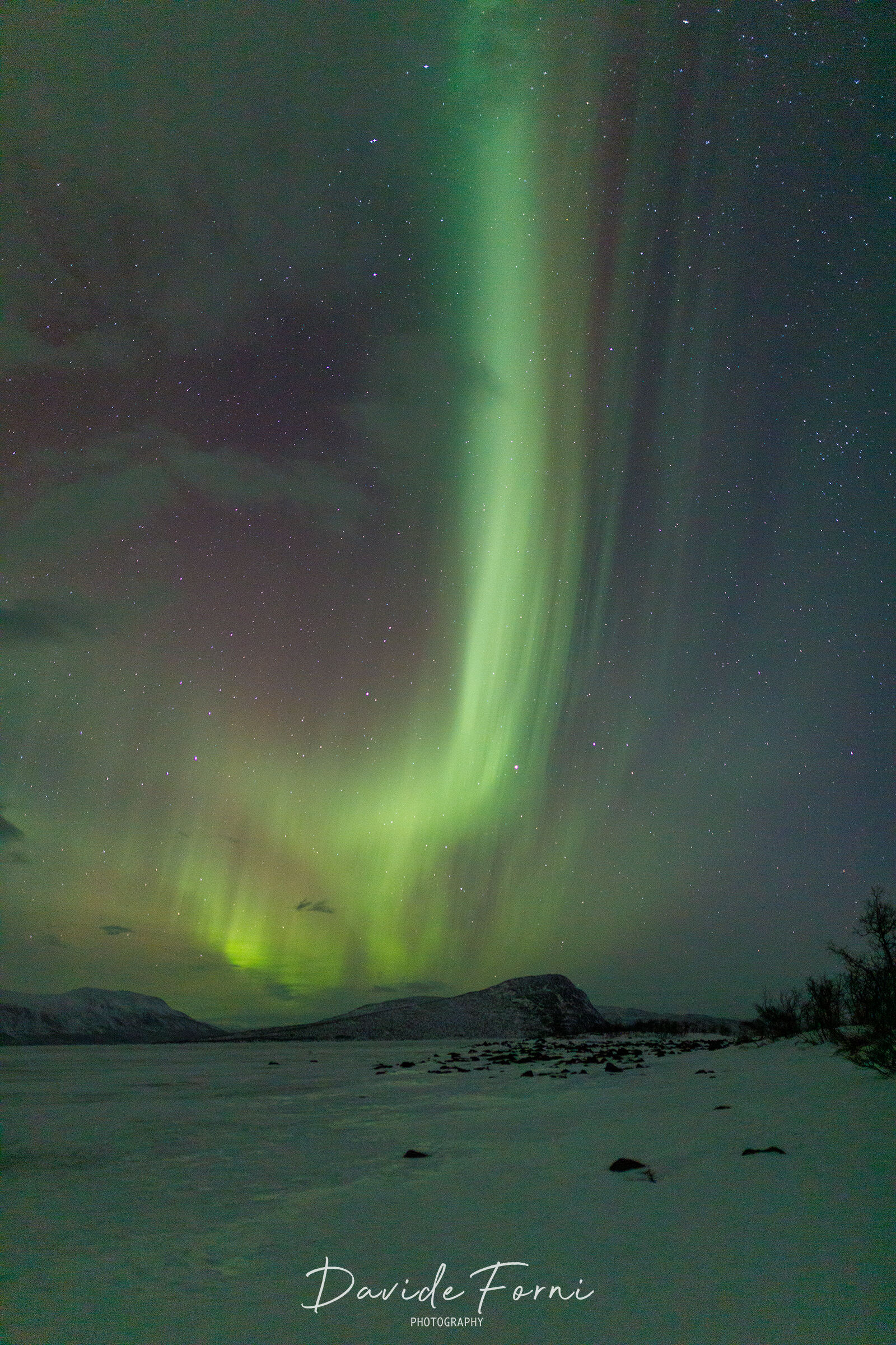 The spectacle of the Northern Lights, explosion of colors...