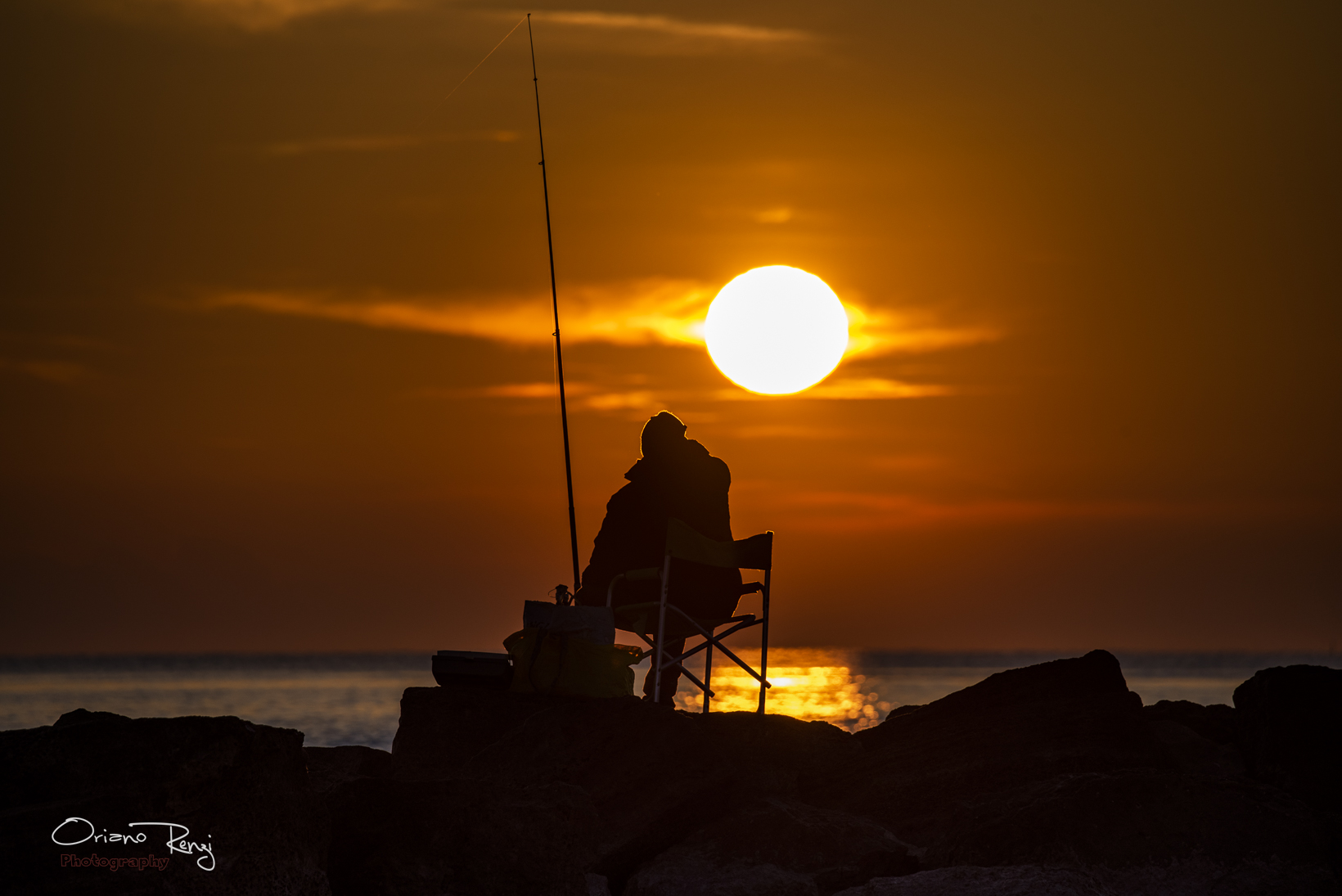 il pescatore....al alba......
