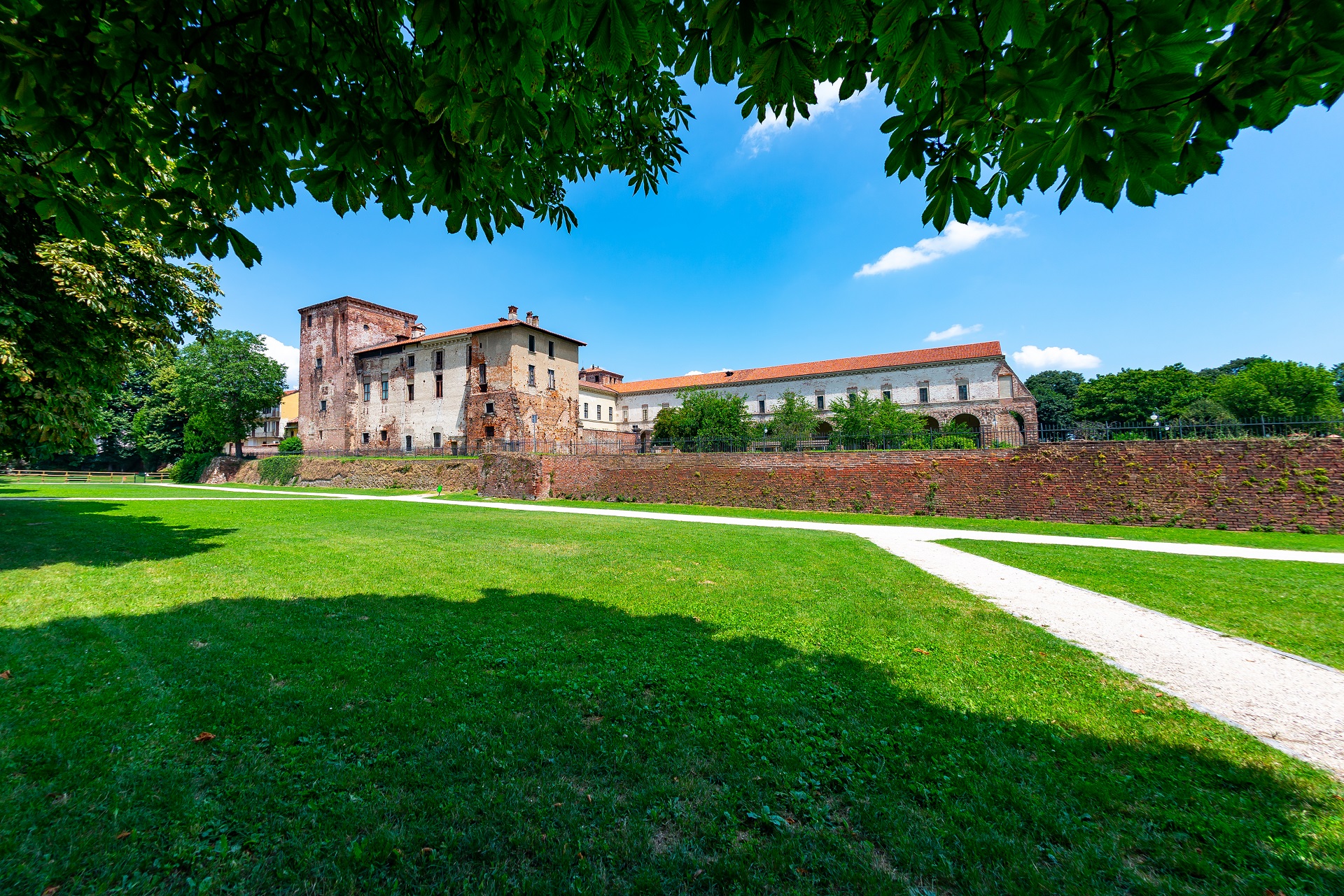 View of the castle of Melegnano...