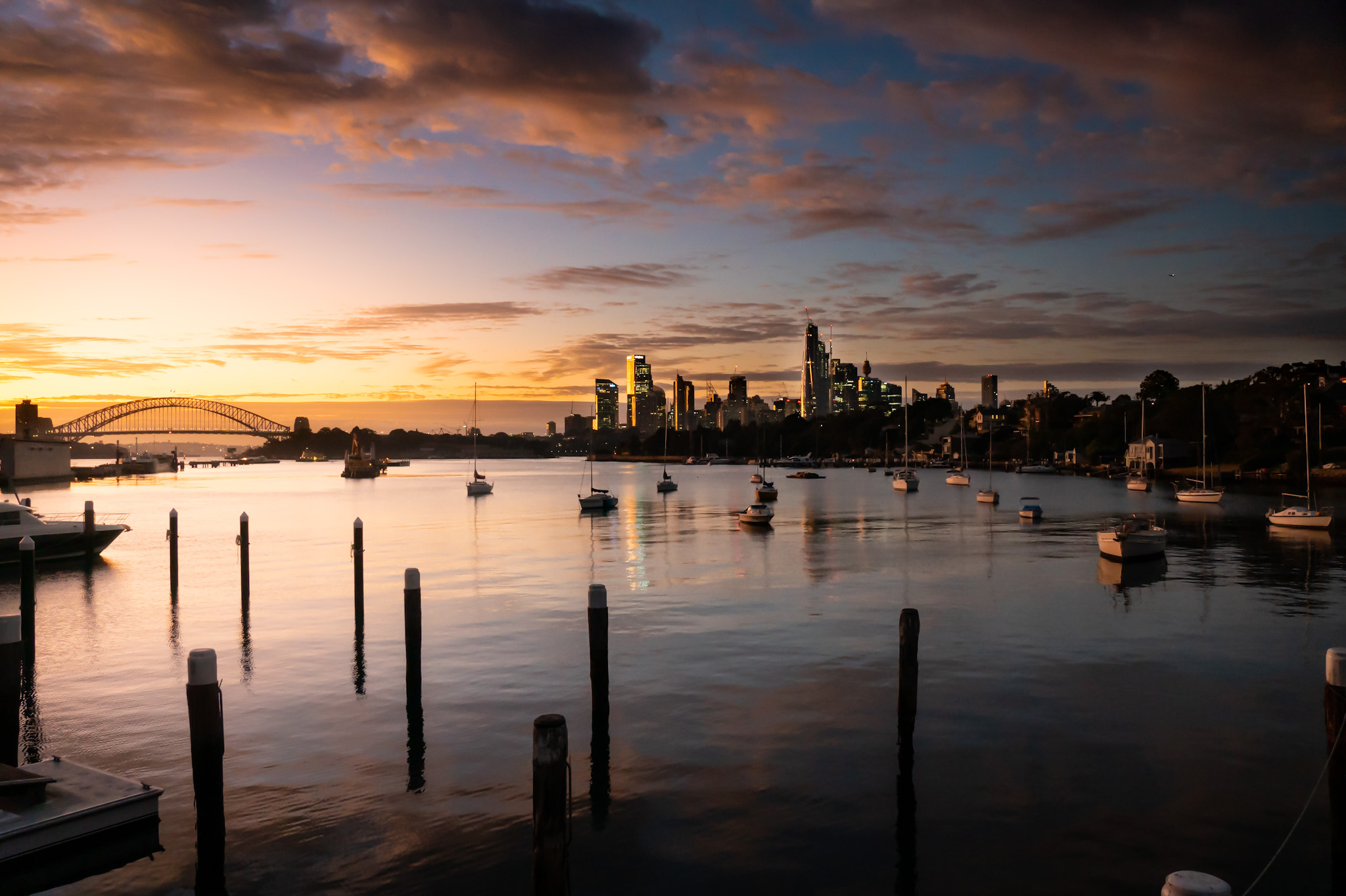 Sunrise in Sydney Bay...