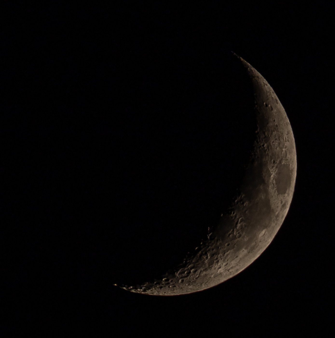 Quarter Moon from Formia (LT)...