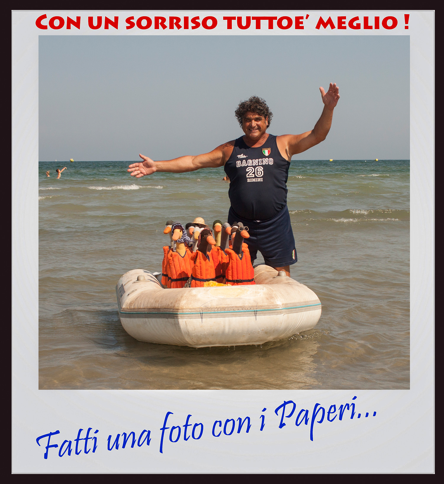 #fattiunafotoconipaperi (with the lifeguard of Italy)...