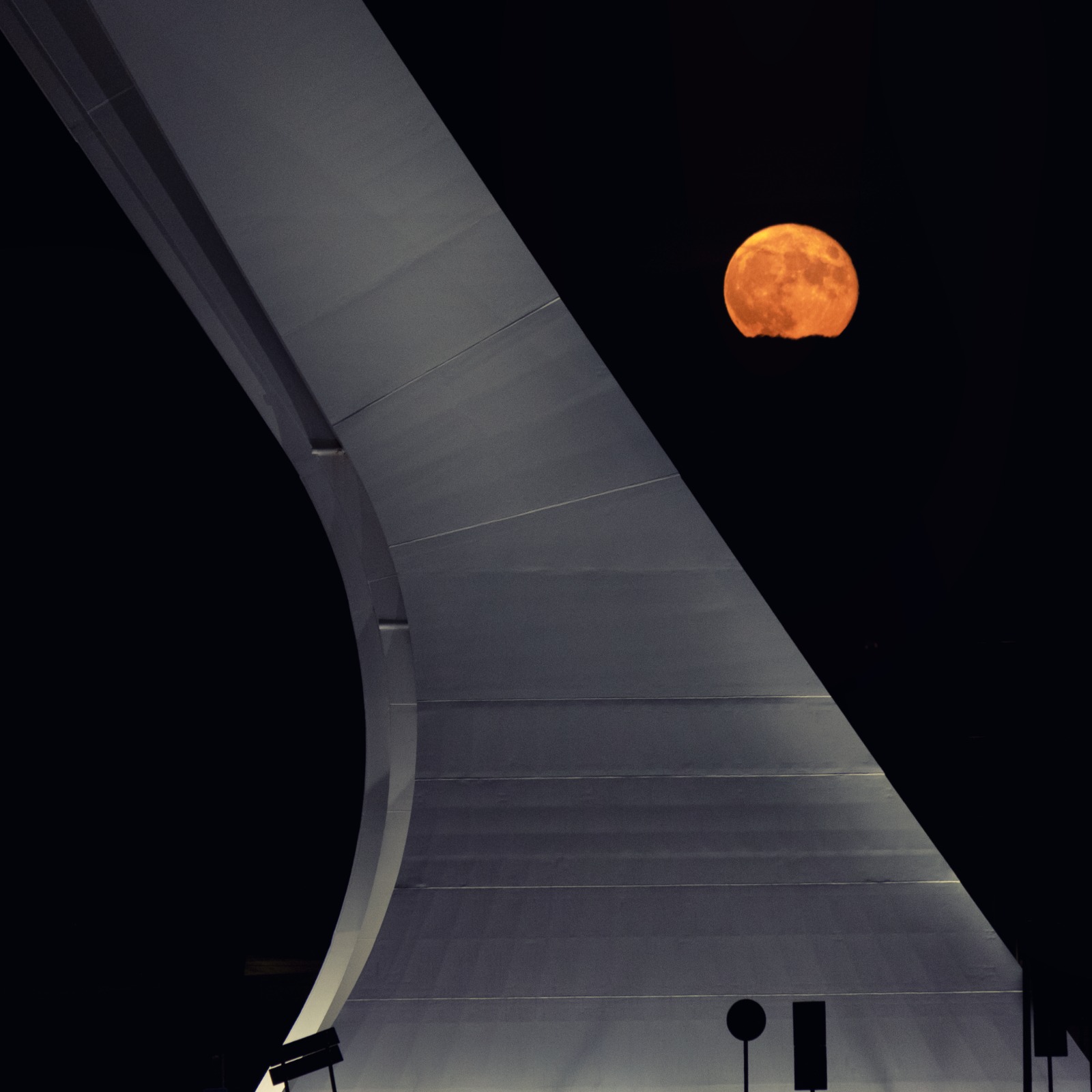 The moon and the bridge...