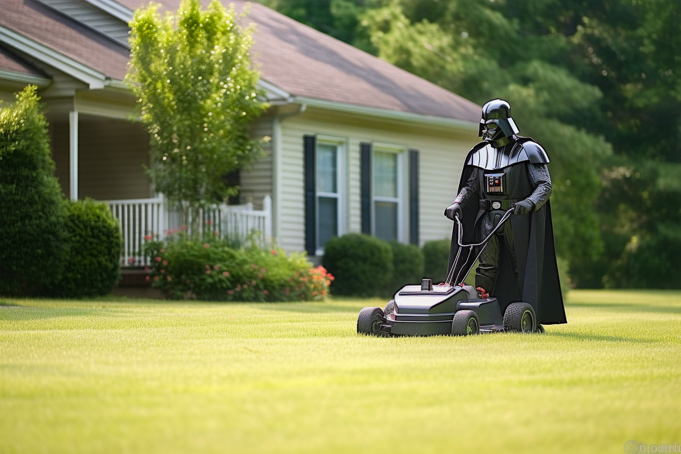 From the dark side to lawn care...