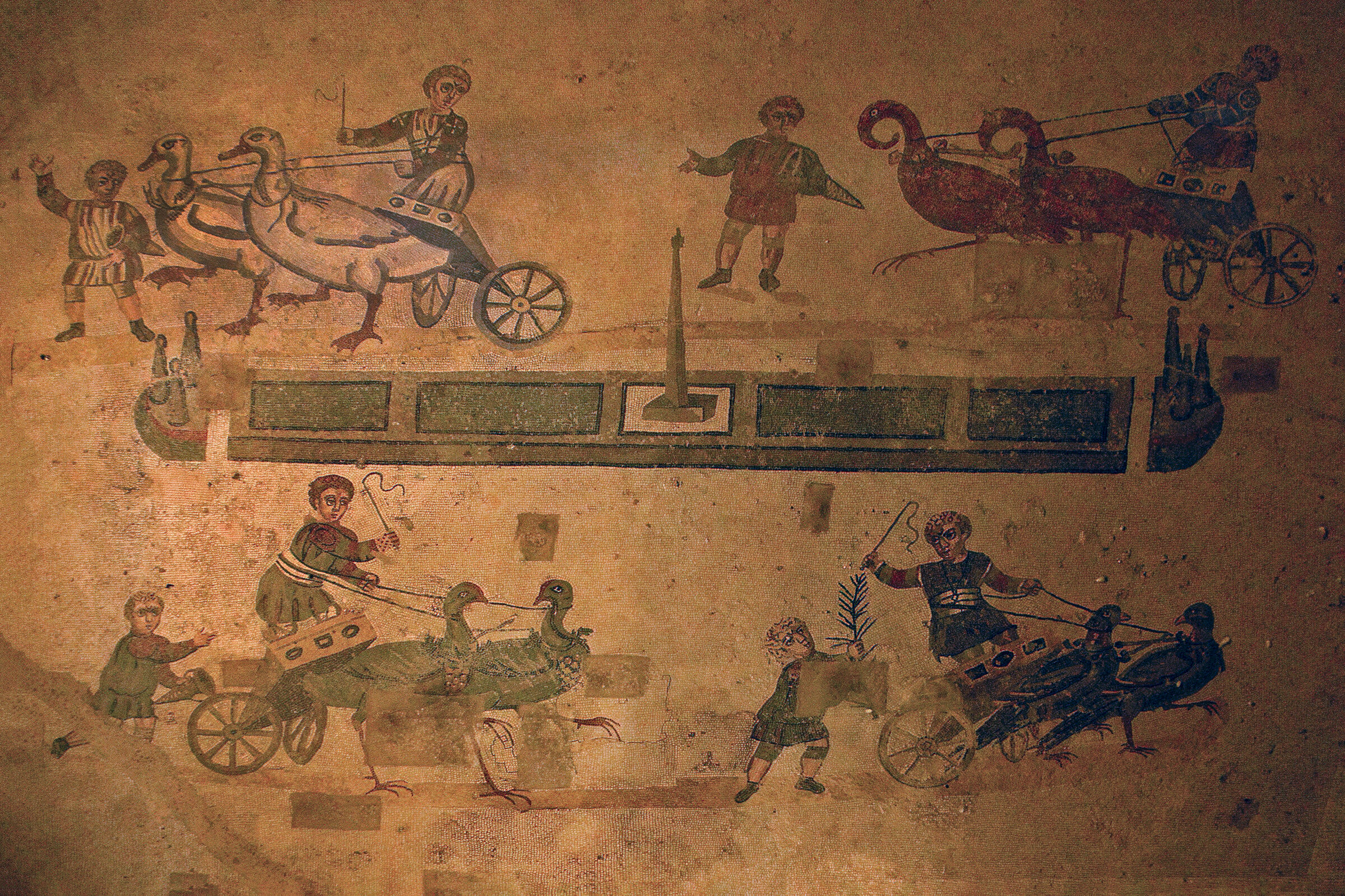 The chariot race...